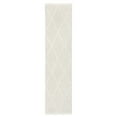 thumbnail image 1 of TOWN & COUNTRY LUXE Tretta Contemporary Diamonds Runner Area Rug with Plush High-Low Texture, Ivory, 1'9"x7'2", 1 of 9