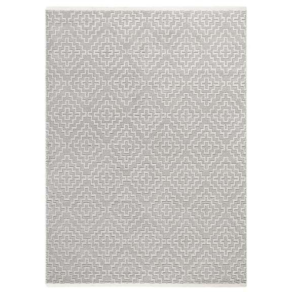 TOWN & COUNTRY LUXE Tretta Modern Geo Area Rug with Plush High-Low Texture, Grey, 7'10"x10'2"