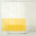 thumbnail image 1 of TOWN & COUNTRY PLAY Ciara Mod Colorblock Clear 100% PEVA Shower Curtain Liner with Anti-Rust Grommets, Waterproof, Mold & Mildew Resistant, Clear/Yellow, 70"x72", 1 of 5