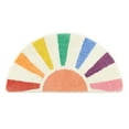 thumbnail image 1 of TOWN & COUNTRY PLAY Hello Sunshine Rainbow Sun Half Circle Shaped Bath Mat, Absorbent Tufted Floor Mat, Non-Slip Backing, Machine Washable, Multicolor, 32.7"x16.5", 1 of 10