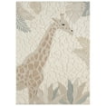 thumbnail image 1 of TOWN & COUNTRY PLAY Jungle Giraffe Kids Area Rug, Soft & Plush, Calming, Bedroom Rug, Nursery Decor, Playroom & Classroom Rugs, Beige/Multi, 5'2"x7’2”, 1 of 4