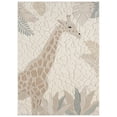 thumbnail image 1 of TOWN & COUNTRY PLAY Jungle Giraffe Kids Area Rug, Soft & Plush, Calming, Bedroom Rug, Nursery Decor, Playroom & Classroom Rugs, Beige/Multi, 7'10"x10’2”, 1 of 4