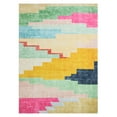 thumbnail image 1 of TOWN & COUNTRY PLAY Nara Southwest Pop Kid's Washable Area Rug, Soft & Plush, Safe Non-Slip Backing, Bedroom Rug, Dorm Decor, Playroom & Classroom Rugs, Pink/Multi, 5'2"x7’2”, 1 of 12