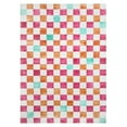 thumbnail image 1 of TOWN & COUNTRY PLAY Niko Checkmate Kid's Washable Area Rug, Soft & Plush, Safe Non-Slip Backing, Bedroom Rug, Dorm Decor, Playroom & Classroom Rugs, Red/Multi, 5'2"x7’2”, 1 of 12