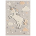 thumbnail image 1 of TOWN & COUNTRY PLAY Starlight Unicorn Dream Kids Area Rug, Soft & Plush, Calming, Bedroom Rug, Nursery Decor, Playroom & Classroom Rugs, Beige/Multi, 5'2"x7’2”, 1 of 4