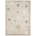 thumbnail image 1 of TOWN & COUNTRY PLAY Super Star Galaxy Kids Area Rug, Soft & Plush, Calming, Bedroom Rug, Nursery Decor, Playroom & Classroom Rugs, Beige/Multi, 5'2"x7’2”, 1 of 4