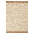 thumbnail image 1 of TOWN & COUNTRY TERRA Montana Textured Border Handcrafted 100% Wool Area Rug, Beige/Light Brown, 8'x10', 1 of 9