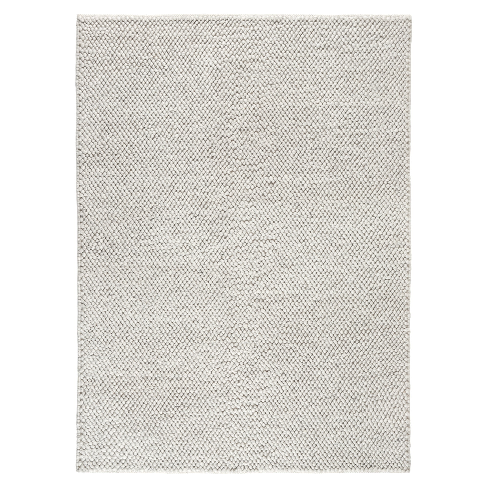 TOWN & COUNTRY TERRA Olea Bubble Texture Handcrafted 100% Wool Area Rug, Beige, 6'x9'