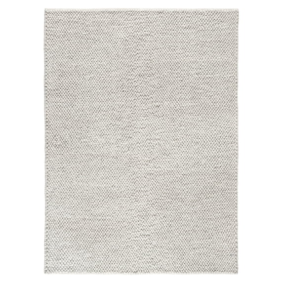 TOWN & COUNTRY TERRA Olea Bubble Texture Handcrafted 100% Wool Area Rug, Beige, 8'x10'