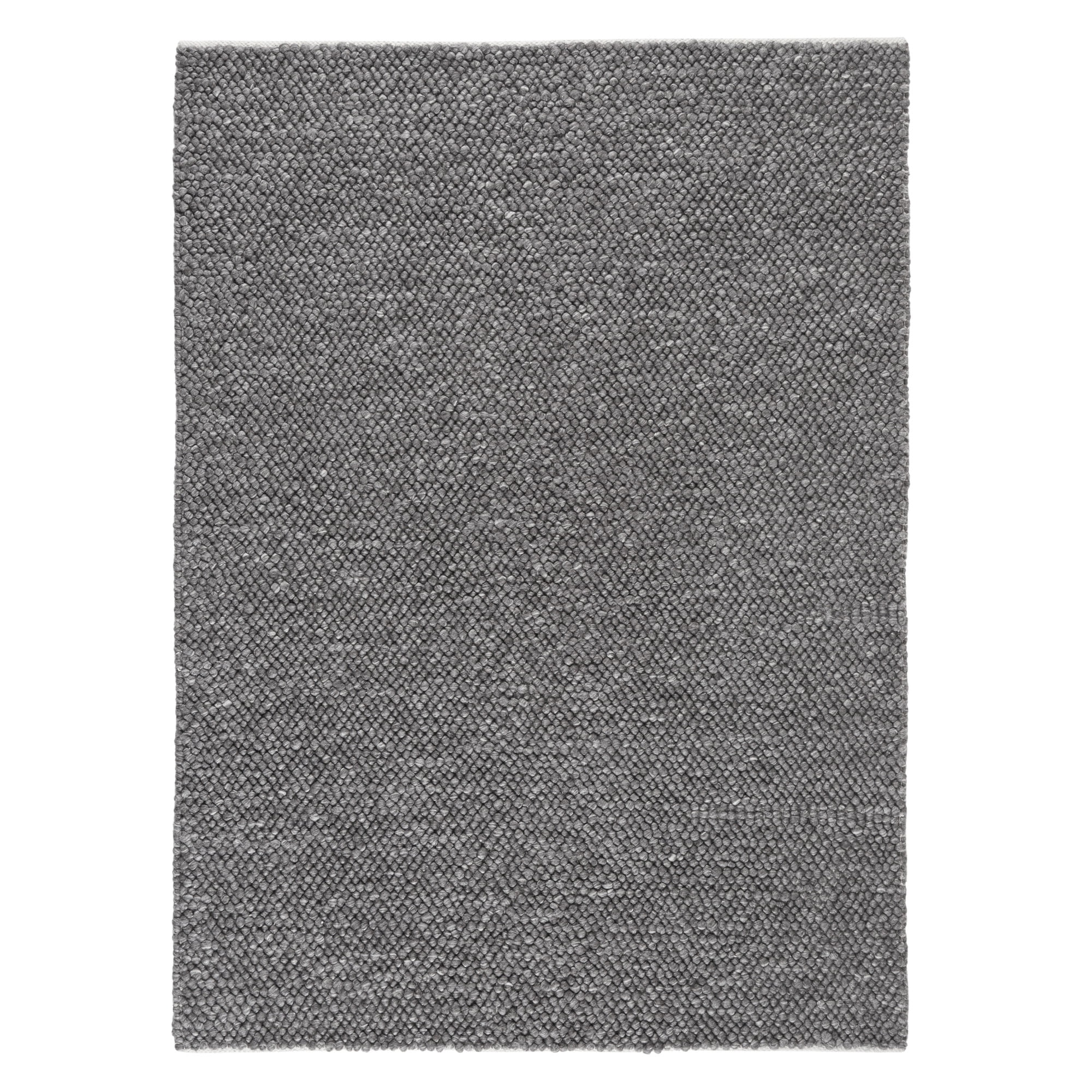 TOWN & COUNTRY TERRA Olea Bubble Texture Handcrafted 100% Wool Area Rug, Grey, 8'x10'