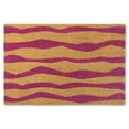 thumbnail image 1 of TOWN & COUNTRY TERRA Ravine Abstract Mountain Outdoor Door Mat, Natural Coir, Heavyweight, Non-Slip Entryway Mat, Purple, 18"x30", 1 of 5