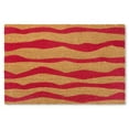 thumbnail image 1 of TOWN & COUNTRY TERRA Ravine Abstract Mountain Outdoor Door Mat, Natural Coir, Heavyweight, Non-Slip Entryway Mat, Red, 18"x30", 1 of 5