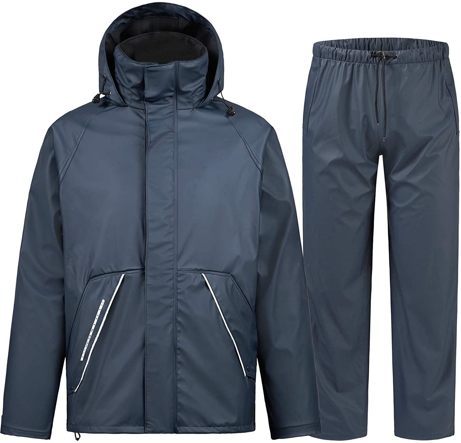 TOWN&FIELD Rain Suits for Fishing Waterproof Rain Gear for Men Women