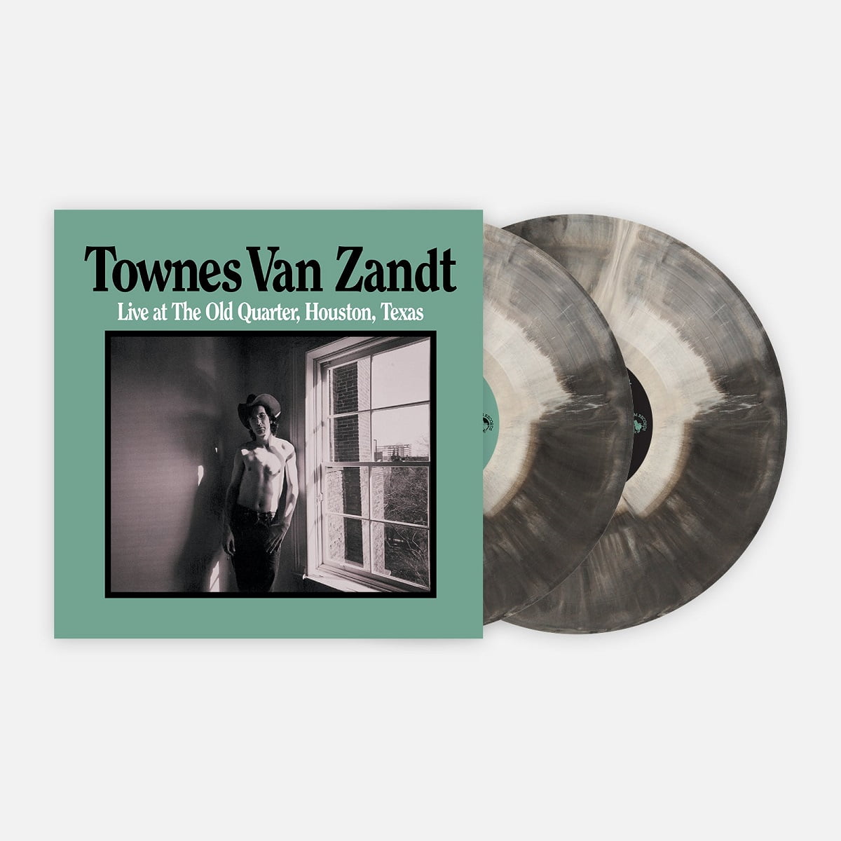 TOWNES VAN ZANDT Live at The Old Quarter Houston Texas Exclusive Limited VMP ROTM Black/White Galaxy Color Vinyl 2x LP