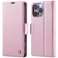 thumbnail image 1 of TOWOND Magnetic Wallet Phone Case for iPhone 16 Pro Max, Leather Flip Case with Card Holder, Shockproof, Pink, 1 of 8