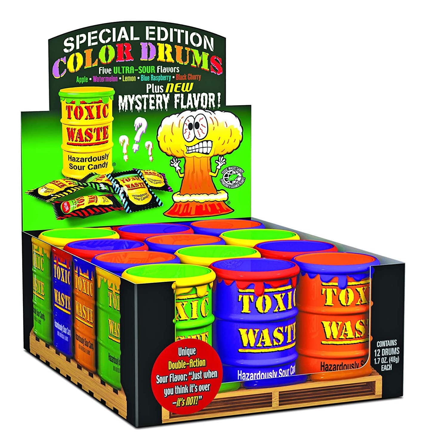 Amazon.com : Toxic Waste Sour Candy, 1 Pound Bag, Assorted