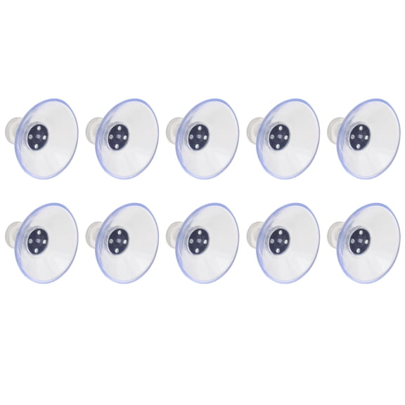 10PCS Clear Screw Suction Cup with Gland Nut for Manual Tightening
