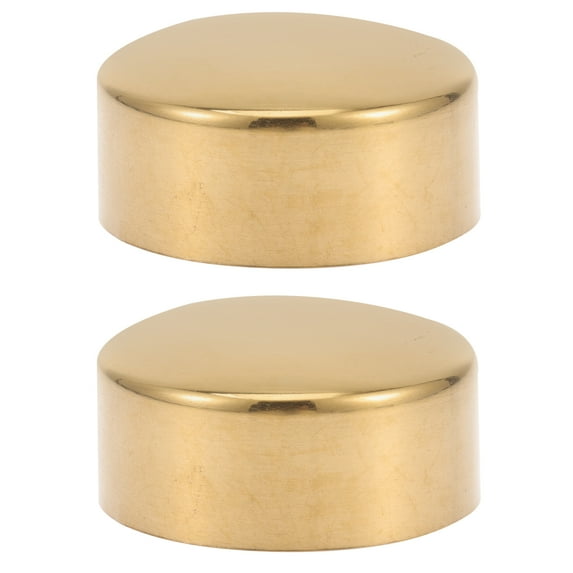 GOOHOCHY Handrail Fittings For Household Use Golden Wood 2Pcs