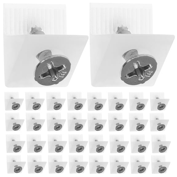 Drawer Repair Kit with 50pcs Mending Wedges for Sagging Drawers Parts Screws Included White ABS