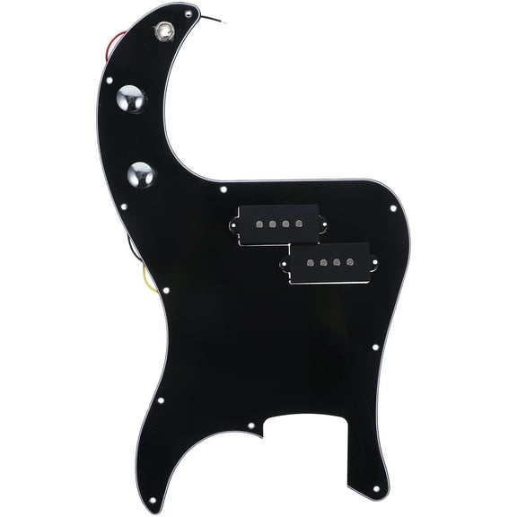 TOXMENT Bass Pickguard with Prewired Pickup - Black