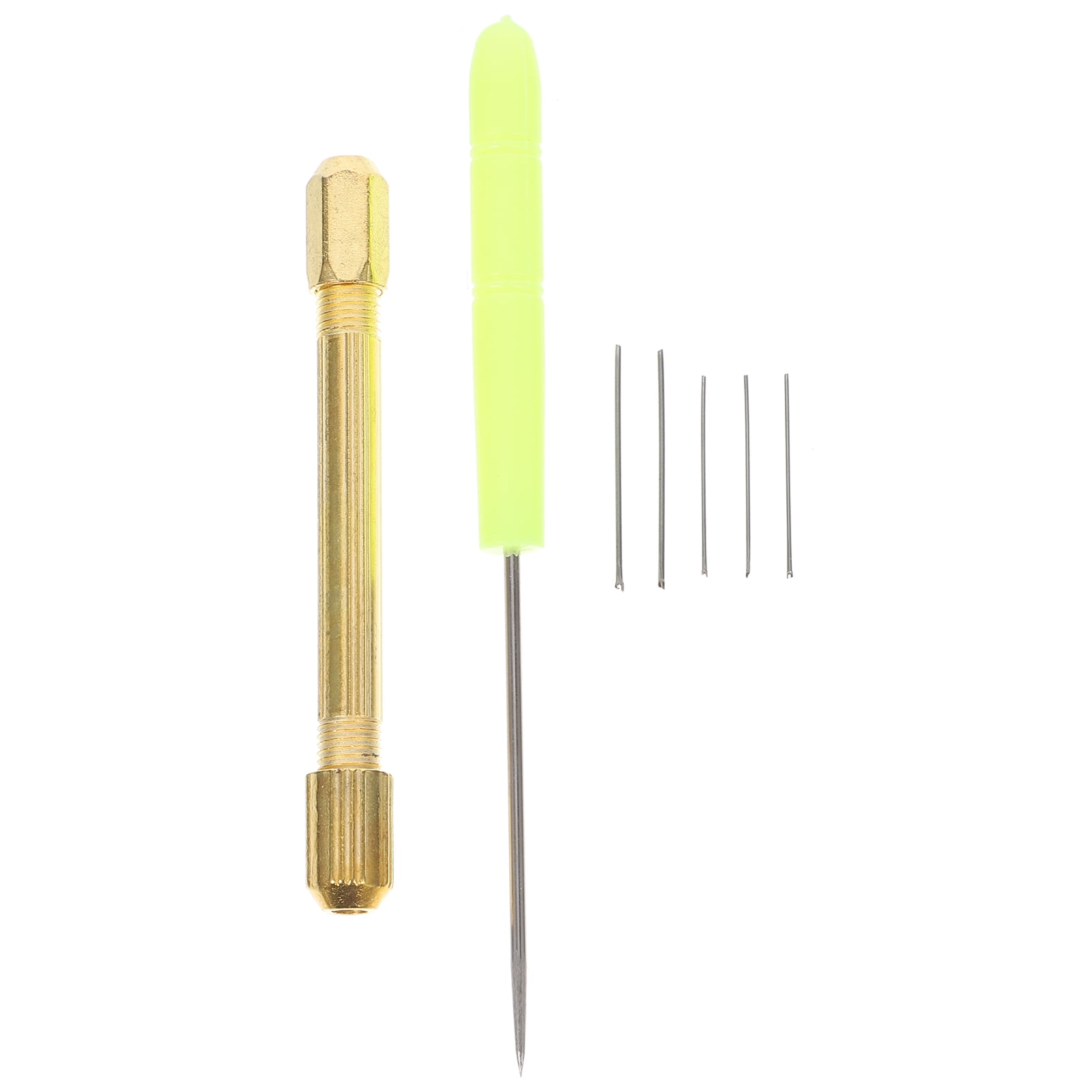 GOOHOCHY Steel Crochet Needles for Wig Implant with Copper Handle 7PCS Assorted Color for Dolls and DIY Projects