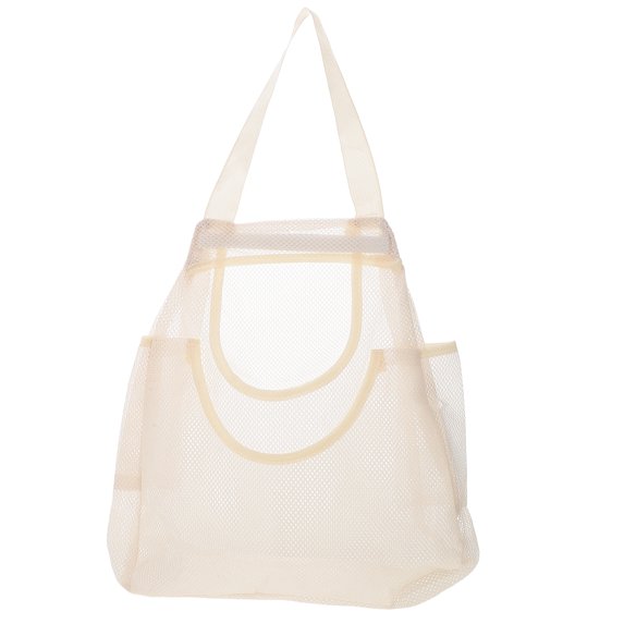 GOOHOCHY Onion Storage Bags Polyester Beige For Homeowners 1Pcs 17.7X10.4X0.1In