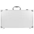 thumbnail image 1 of TOXMENT Silver Aluminum Briefcase with Lock - Hard Toolbox Storage Case, 1 of 8