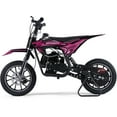 thumbnail image 1 of TOXOZERS 50CC Dirt Bike,Upgraded 2-Stroke Gas Powered Mini Bike for Kids 8+,Max Speed 25Mph,Support Up to 180lbs,Pull Start，Pink, 1 of 6
