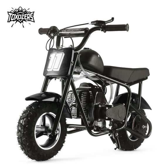 TOXOZERS Dirt Bike,50cc 2-Stroke Mini Bike for Age 8+,Kids Motor-cycle with 20 MPH Speed,180 lbs Capacity