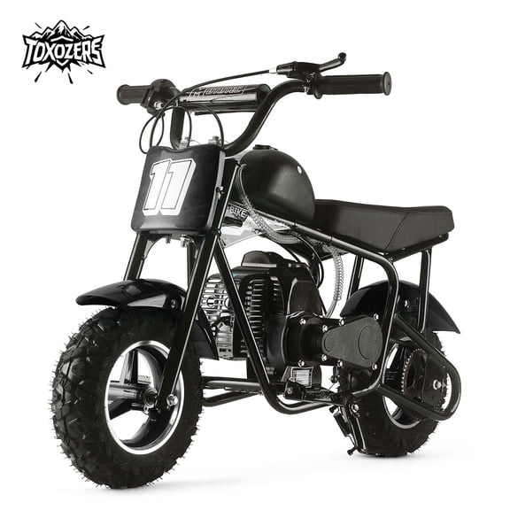 TOXOZERS Dirt Bike,50cc 2-Stroke Mini Bike for Age 8+,Kids Motor-cycle with 20 MPH Speed,180 lbs Capacity