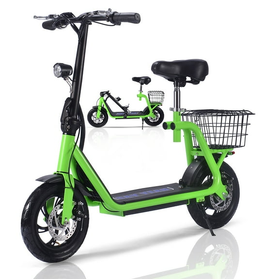 TOXOZERS E Scooter,Foldable 500W Electric Scooter with Seat for adults,Electric Scooter with Adjustable Seat,Up to 20 Miles,Top Speed 20mph