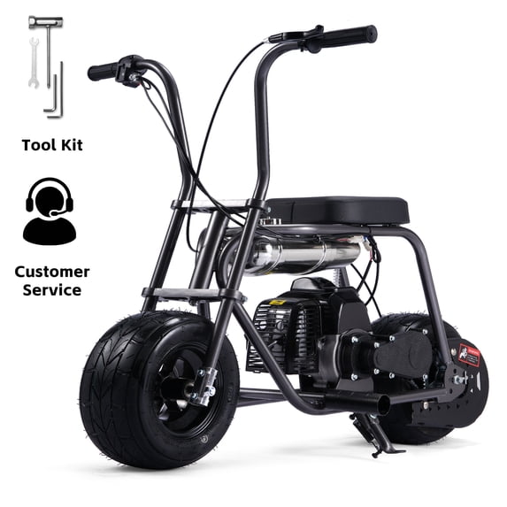 TOXOZERS 50cc Mini Bike, Gas-Powered Mini Dirt Bike with Extra-Wide ...