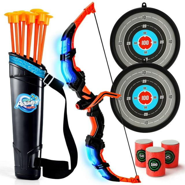 TOY Life Bow and Arrow Set for Kids 412, LED Lights, Indoor & Outdoor