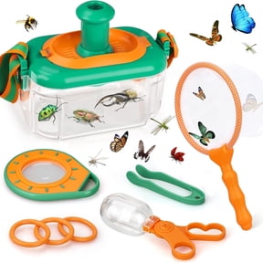 TOY Life Bug Catcher Kit for Kids - Bug Catching Kit with Butterfly Net, Critter Keeper, Magnifying Glass, Insect Catcher - Butterfly Kit - Bug Toys Kids Explorer Kit - Bug Kit for Kids 3 4 5 6 7 8