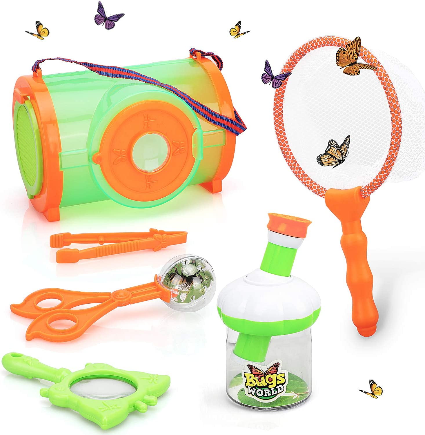 TOY Life Bug Catcher Kit for Kids Bug Catching Kit with Butterfly Net