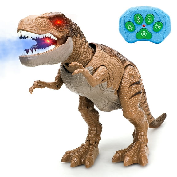 TOY Life Dinosaur Toys for Kids, Remote Control Dinosaur Toys for Kids 3 4 5 6 7 8+, T-rex Dinosaur Toys, Light Up, Realistic Roaring Sound & Spray, Walking Dinosaur Toys, Dinosaur Robot Toy for Boys