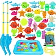 thumbnail image 1 of TOY Life Kids Fishing Game with Toy Fishing Pole, Fishing Toy for Toddlers,Toddler Fishing Game, Pool Fishing Game, Water Toys for Kids,Outdoor Fishing Games for Kids 3-5,Fishing Bath Toy, 1 of 7