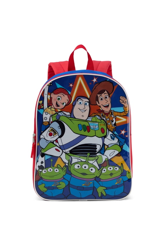 TOY STORY, 15" Boys' Backpack with Padded Straps & Zip Compartment - Ideal Toddler Bookbag for School & Travel