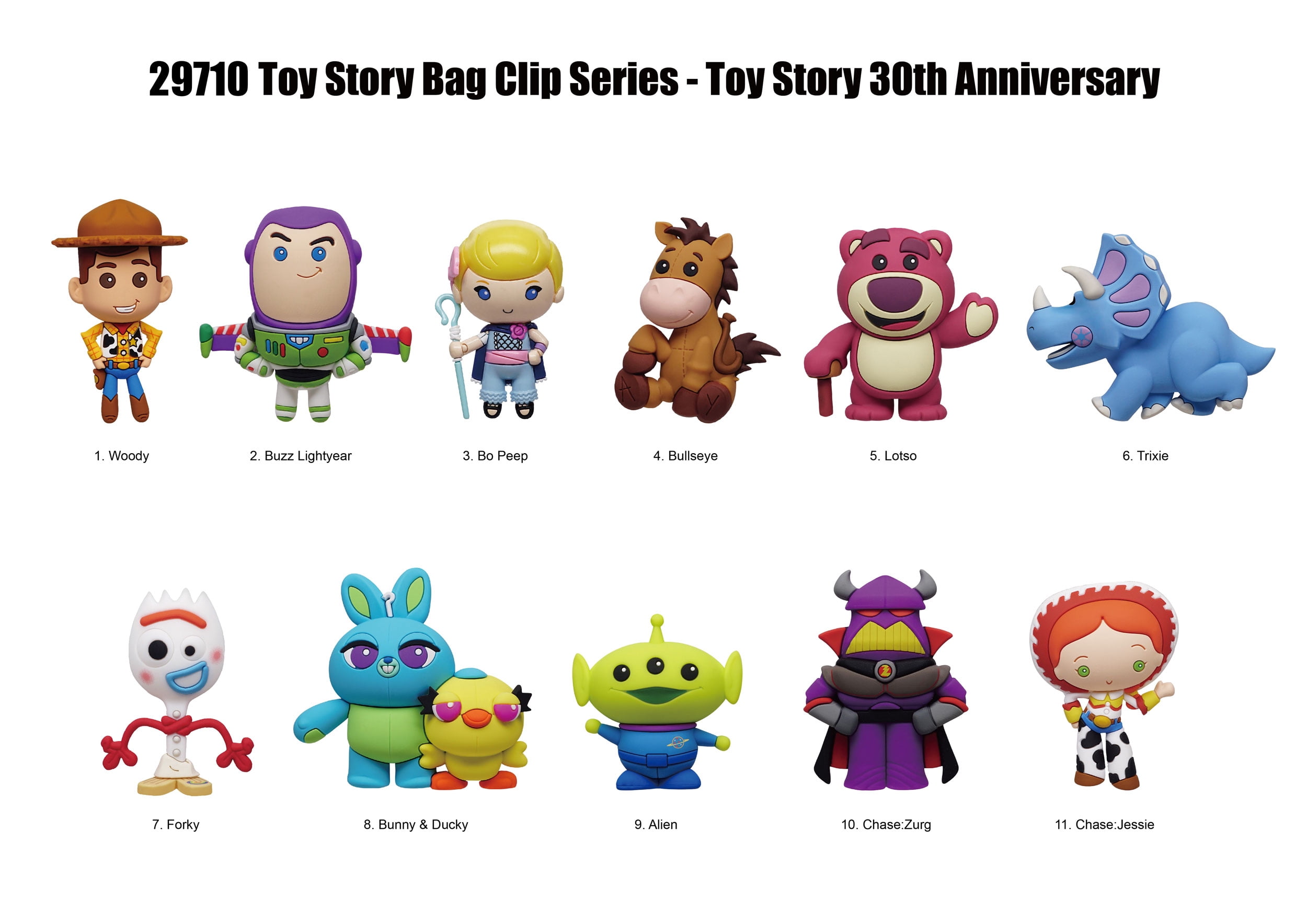 TOY STORY 30TH ANNIVERSARY 3D FOAM BAGCLIP - Walmart.com