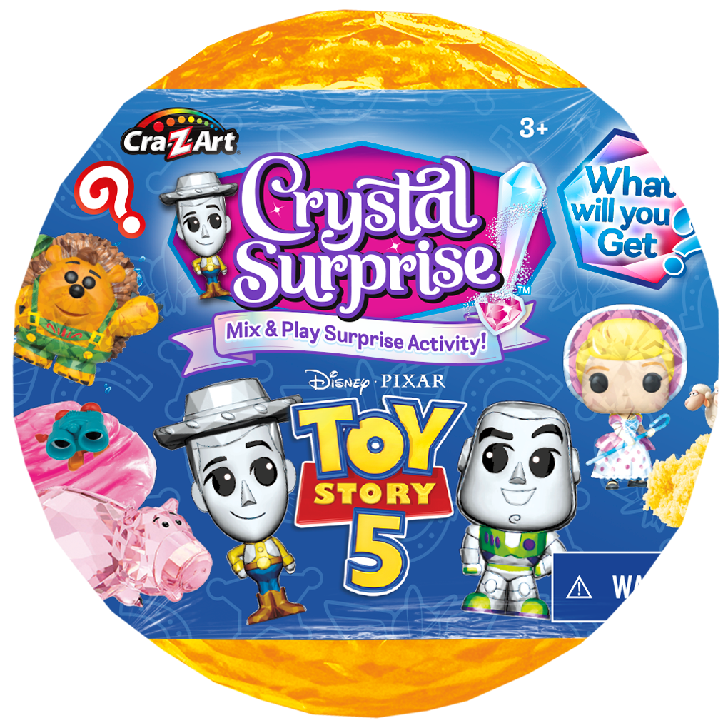 Cra-Z-Art Toy Story 5 Crystal Surprise Mystery Ball, Ages 3+