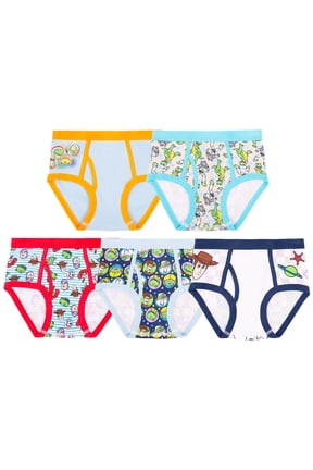 Toy Story Boys Cotton Brief Character Underwear, 5 pack, Size 4 to 8
