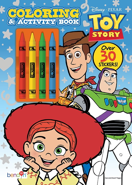 TOY STORY COLORING BOOK WITH CRAYONS