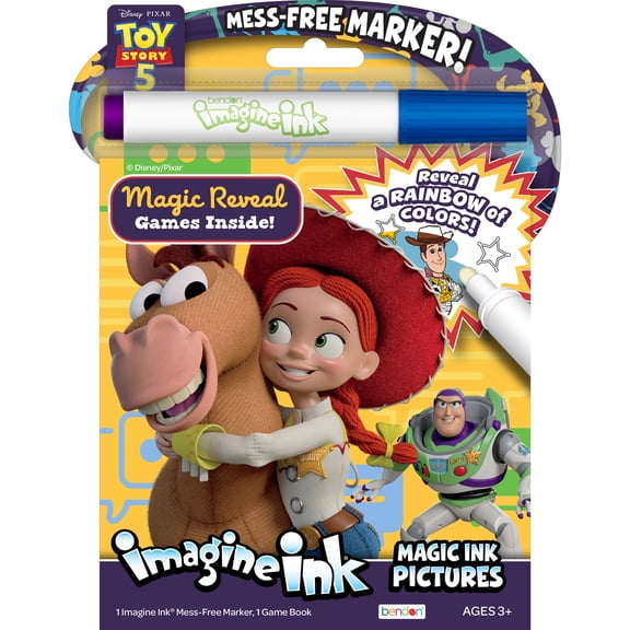 Disney Pixar Toy Story 16-Page Imagine Ink Coloring Book with Mess Free Marker (Paperback)