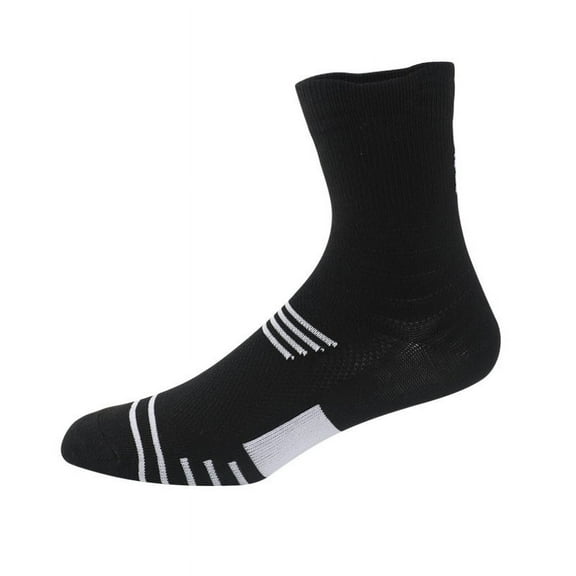 TOYAN Basketball socks men's thickened towel bottom terry socks elite socks mid-length high-cut running outdoor socks sports socks -1Packs