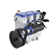TOYAN FS-L200W 7cc Inline Twin-Cylinder Four-Stroke Engine Kit - Water-Cooled Methanol Engine for RC Cars & Boats DIY Assembly