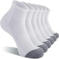 thumbnail image 1 of TOYAN Men's socks large size cotton socks men's sports mid-calf socks students black and white long socks autumn and winter-5Packs, 1 of 5