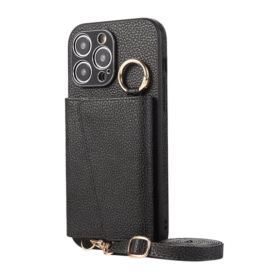 TOYAN Mobile Phone Case Protective Cover Cosmetic Mirror Leather Case Card Card Crossbody