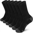 thumbnail image 1 of TOYAN Socks Men's Long Cotton Socks Black and White Autumn and Winter Medium Socks Basketball Sports Socks-5Packs, 1 of 4