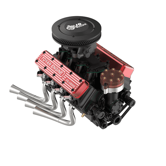 ENGINEKIT TOYAN FS-V800WGPC 28cc OHV Gasoline Making V8 Engine Model Kit Creativity Your Own Engine