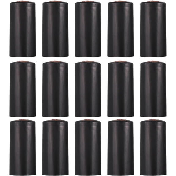 TOYANDONA Heat Shrink Wine Bottle Films 100-Pack Black Pvc Seal Wraps with Easy Tear-off Tab for Home Brewing Wine Bottling and Professional Winery Use